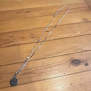 Premier Designs long silver two toned necklace